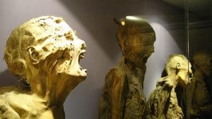 la exposición de las momias es una de las más fascinantes exposiciones del parque de la ciencia