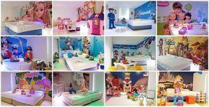 vacaciones con niños en hotel con habitaciones temáticas de sus personajes y juguetes favoritos.