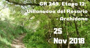 Ruta de senderismo desde Villanueva del Rosario hasta Archidona.