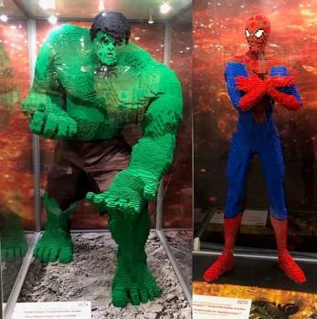 Figuras Marvel a escala real con piezas de LEGO
